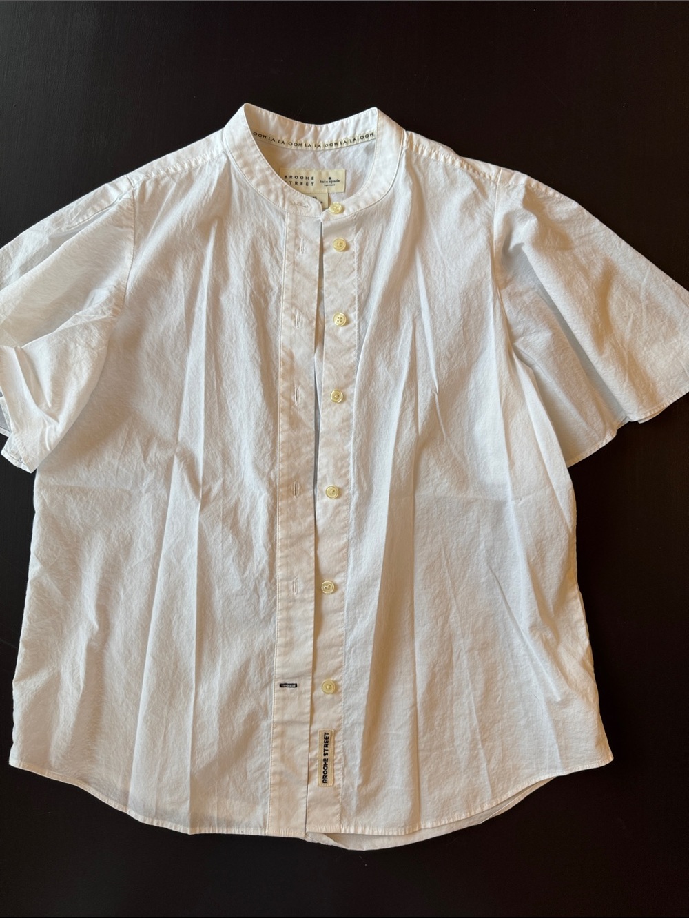 kate spade Broome Street White cotton button up shirt size XS